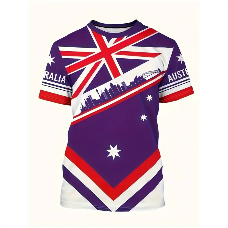 Australia National Flag T-shir - огляд і ціна Summer Clothing Australia