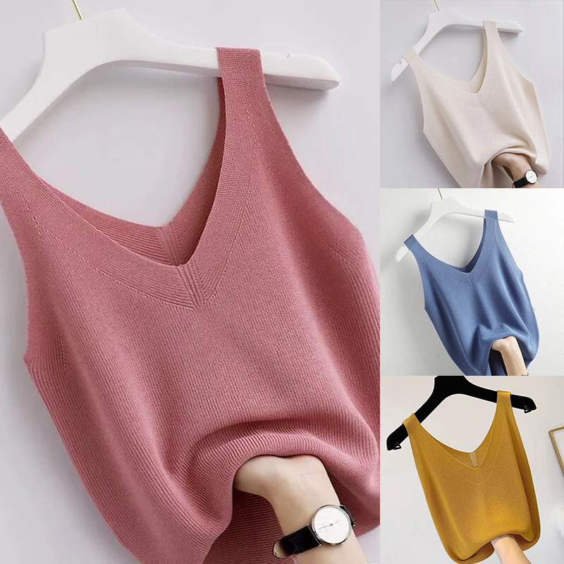 Knitting Vintage Tank Top V-Ne - огляд і ціна Summer Zara