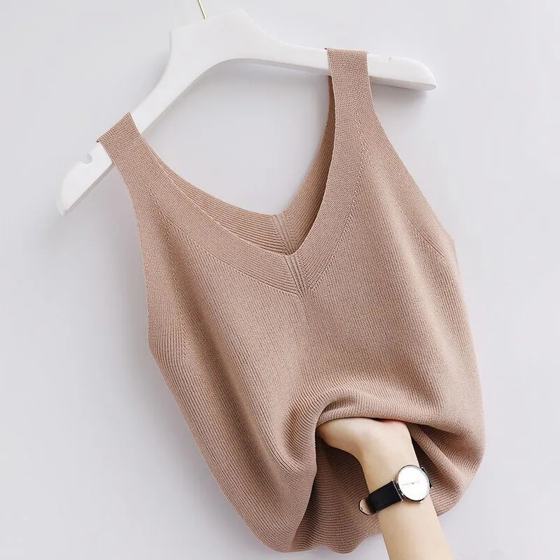 Knitting Vintage Tank Top V-Ne - огляд і ціна Summer Zara