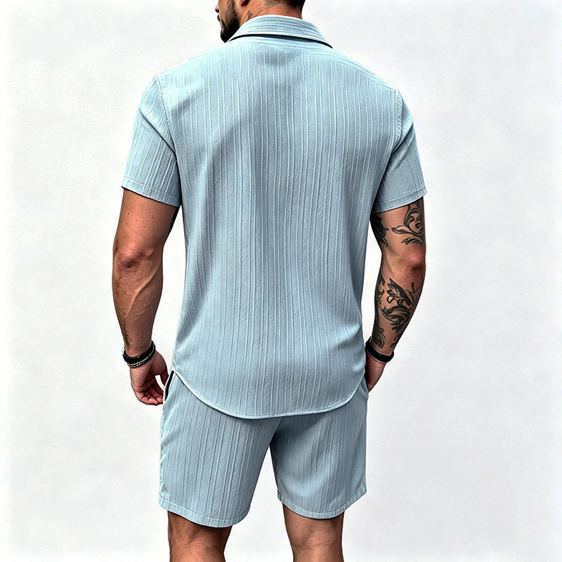 2026 New Men Vertical Wrinkle  - огляд і ціна Summer Clothing Trends