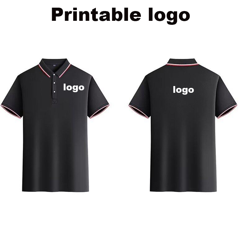 Custom Logo Men's Polo Shirts  - огляд і ціна Summer Clothing Logo