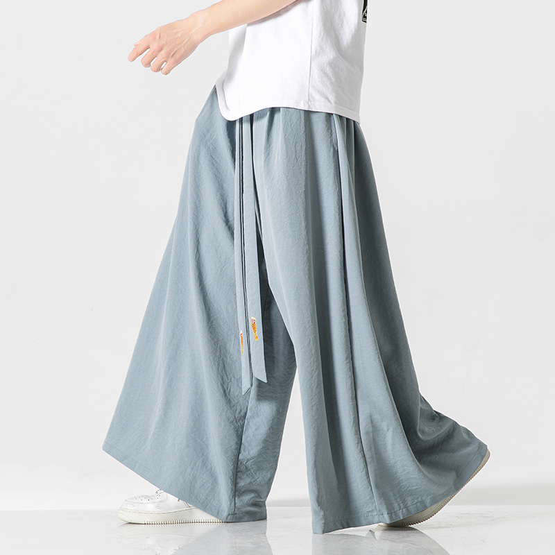 2023 Summer Mens Wide Leg Pant - огляд і ціна Japanese Summer Clothing Men