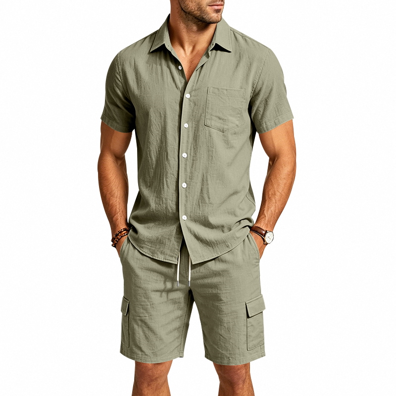 Men Summer American Linen Two  - огляд і ціна Summer Clothing Trends