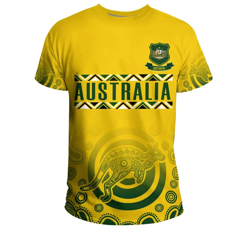 3D Print Australia Flag T Shir - огляд і ціна Summer Clothing Australia