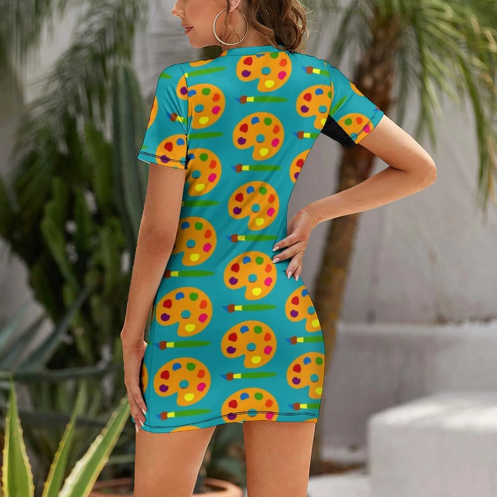 Colorful Paint Palette Short-S - огляд і ціна Summer Clothing Palette